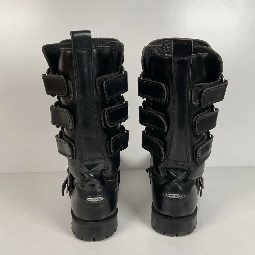 Underground England Gladiator Boots | Quintuple Buckle | UK 10 | US 11